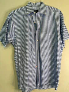 Jos. A. Bank Mens Short Sleeve Shirt Size Adult Medium Traveler's Collection - Picture 1 of 3