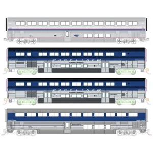 Kato N Scale Amtrak Pacific Surfliner 4-Car Add-On Set - Picture 1 of 1
