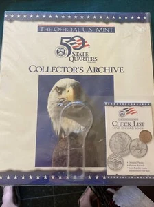 50 State Quarters Collector's Archive Hardcover w Check List & Record Book - Picture 1 of 6