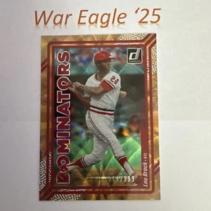2023 Donruss Lou Brock Dominators Insert /999 - Picture 1 of 2