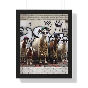 Rap Goats - Framed Vertical Poster - Picture 1 of 19