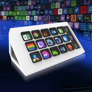 For StreamDeck Controller Visual Keyboards 15 LCD Macro Keys Studio Controller - Zdjęcie 1 z 18