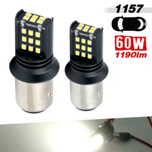 Luz de parada trasera de freno LED BAY15D 1157 blanca brillante 1190lm 24-SMD 1190lm - Imagen 1 de 6