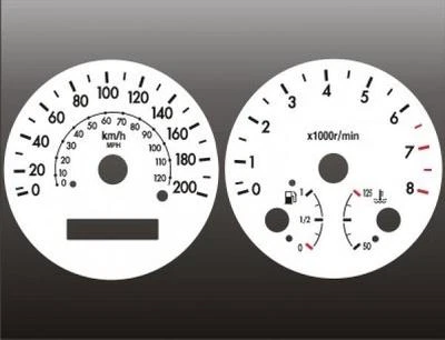 Белые лицевые датчики для Chevrolet Aveo KMH METRIC 2004-2008 годов выпуска - Изображение 1 из 4