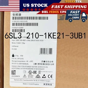 New Siemens 6SL3210-1KE21-3UB1 6SL32101KE213UB1 G120C RATED POWER 5,5KW - Picture 1 of 6