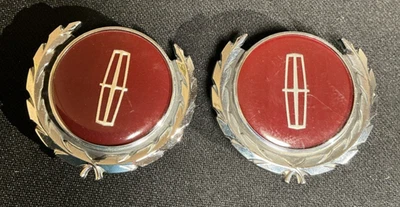 1984-1987 Ford Lincoln Continental Side Pillar Chrome Emblem OEM E45B-5428032-AA - Image 1 of 4