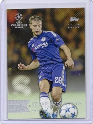 2015-16 Topps UEFA Champions League Showcase #158 Cesar Azpilicueta Gold #/50 - Image 1 of 2