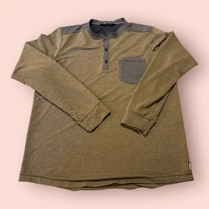Outdoor Research Henley camicia uomo media marrone grigio vestibilità regolare maglietta manica lunga - Foto 1 di 8