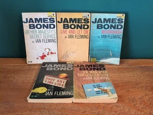 James Bond 5 60er Pan Bücher Konvolut 007 Ian Fleming - Bild 1 von 7