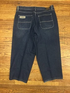 Jeans Pelle Pelle Vintage Uomo 44x31 Blu Denim Marc Buchanan Baggy Skater Y2K - Foto 1 di 11