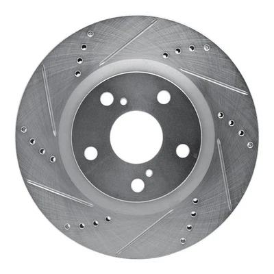 For Nissan Van 87-88 DFC Premium Drilled & Slotted Front Driver Side Brake Rotor - Image 1 of 4
