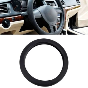 Silicone Steering Wheel Cover Truck 13*16in Black Interior Accessories - Picture 1 of 7