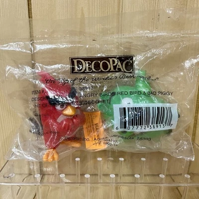 DecoPac Cake Toppers Angry Bird Red Bird And Bad Piggy 2016 NOS Sealed - Image 1 of 4