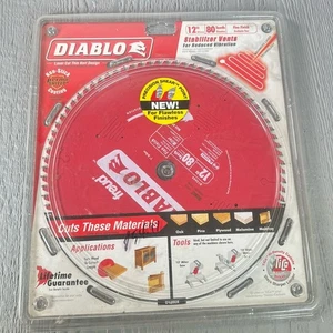 Hoja de sierra de carburo acabado fino DIABLO 12 pulgadas 80 dientes D1280X nueva - Imagen 1 de 3