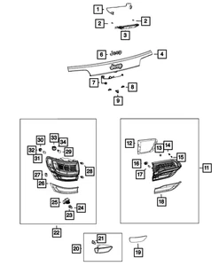 Lámpara de respaldo Mopar genuina derecha 68289998AB - Imagen 1 de 4