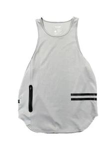 YoungLA Workout Shirt, Men's Size Large , Grey. Tank Top W/ Zipper Pocket - Picture 1 of 6