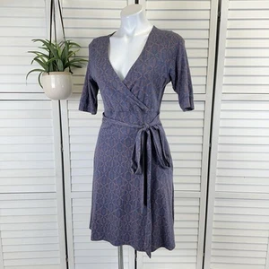 Toad & Co Cue Wickel Cafe Kleid Bio Öko A Linie Blau Koralle Damen Größe S - Bild 1 von 10