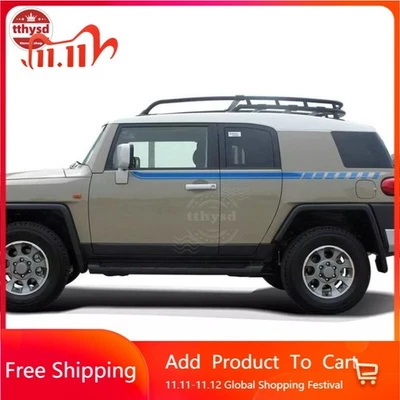 Decalques laterais vinil carro listrado linha cintura gráficos Toyota FJ Cruiser - Imagem 1 de 4