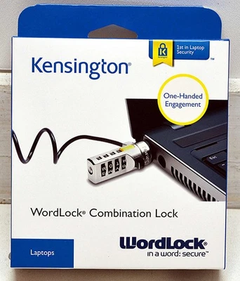 Kensington Laptop Lock Wordlock Combination Anti Theft Security - Image 1 of 2