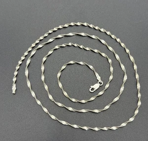 Collar de cadena Singapur de plata de ley de 30" 7 gramos Y6 - Imagen 1 de 13