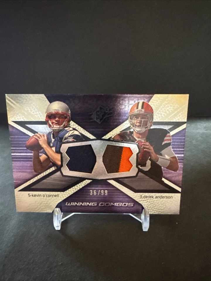 2008 SPx Numbered to 36/99 Kevin O'Connell Derek Anderson #WC5 Rookie RC NM - Image 1 of 3