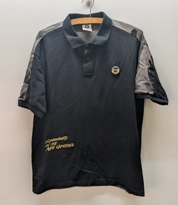 AAPE Poloshirt Herren Medium Schwarz Camouflage Somewhere In The Universe Bestickt - Bild 1 von 11