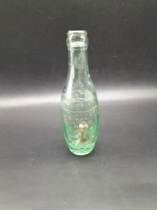 W Biscombe Plymouth Bottle Flat Bottom Hamilton Skittle Aqua Crown Top 18cm - Picture 1 of 6