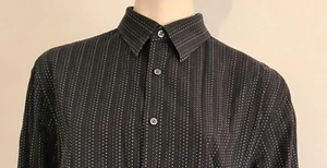 PERRY ELLIS men's Shirt Black SIZE L - Picture 1 of 10