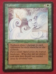 Magic The Gathering LEGENDS TYPHOON green card MTG - Picture 1 of 2