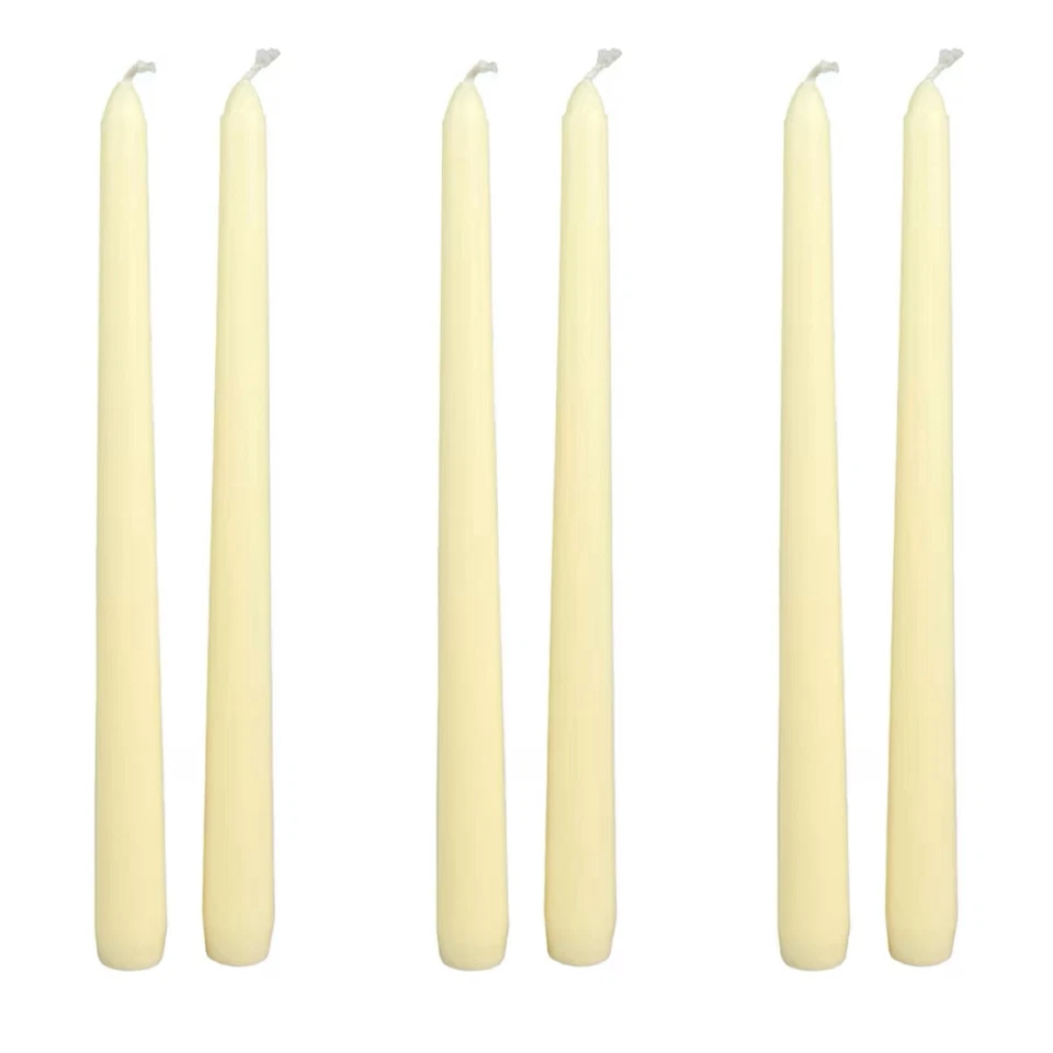 Dripless Taper Candles Unscented Candles 6 Candles Sticks Long Burning 10 inch - Image 1 of 1