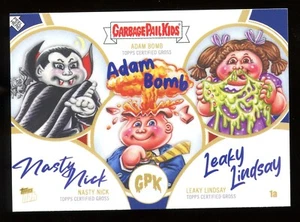 Tarjeta Garbage Pail Kids Media Menace 2024 1A Adam Bomb Nasty Nick Leaky Lindsay - Imagen 1 de 1