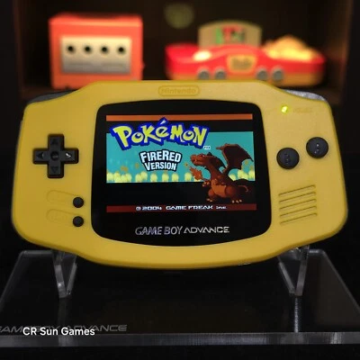 Yellow Game Boy Advance GBA iPS V5 LCD USB-C 1800 mAh Rechargeable Battery - Image 1 of 4