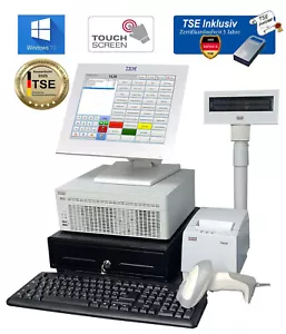 FISKAL KONFORM MIT ZUBEHÖR EINZELHANDEL + TSE MODUL TOUCHSCREEN KASSENSYSTEM - Bild 1 von 10