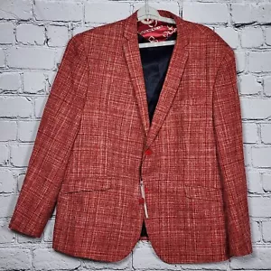 Elie Balleh Orange Tweed Sports Jacket, Men's XXXL, NWT - Picture 1 of 10