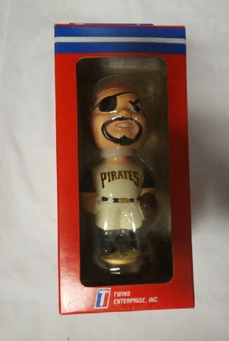 New Pittsburgh Pirates PIRATE LOGOMNAN 60's Style Bobblehead SEALED Rare HOF Cover