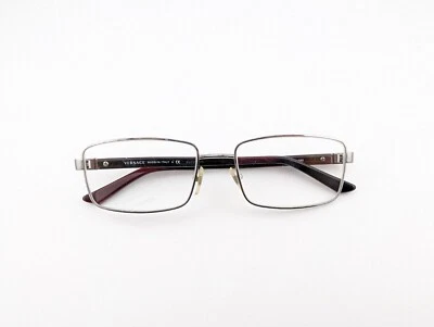 Monturas para gafas Versace solamente, MOD. 1212 1001, 55-17-140, Gris, Hecho en Italia Foto 1 de 4