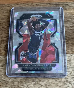 Baloncesto NBA 2021-22 Panini Prizm Anthony Edwards Silver Cracked Ice Prizm #37 - Imagen 1 de 2
