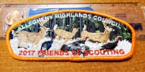BSA Allegheny Highlands Council 2017 FOS "Blaze orange border" CSP SA-170 [moww] - Picture 1 of 2