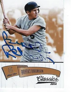 BROOKS ROBINSON SIGNED 2014 PANINI CLASSICS #16 - BALTIMORE ORIOLES - Picture 1 of 1