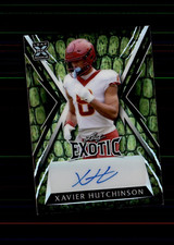 2023 Leaf Exotic 6/7 XAVIER HUTCHINSON Auto Crystal Chameleon #BA-XH1 RC Texans