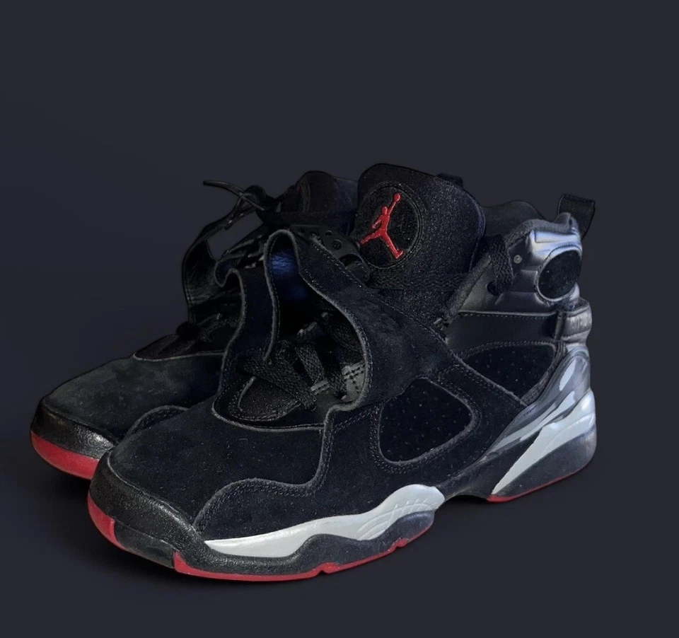 Jordan 8 Retro Black Cement 2017 GS Size 6.5Y - Image 1 of 4