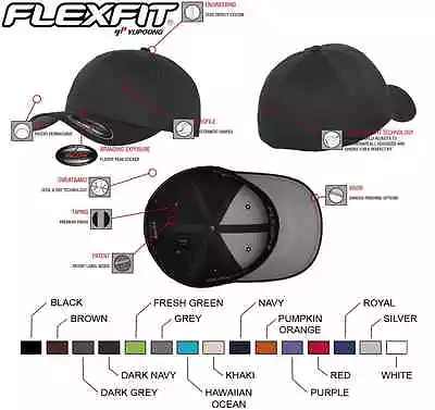 Original Flexfit Basecap Baseball Cap Mütze Kappe Wooly Combed FX6277