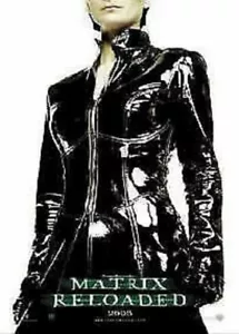 THE MATRIX RELOADED MOVIE POSTER ~ TRINITY ADVANCE 27x39 Carrie-Anne Moss - Picture 1 of 1