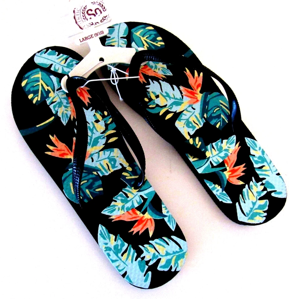 Chanclas sonona florales negras para mujer talla l 9/10 nuevas con etiquetas Foto 1 de 1