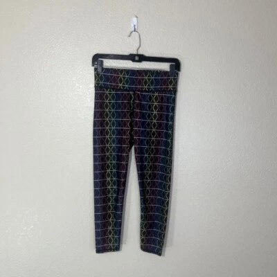 Leggings de Yoga Terez Arco Iris Estampado Artístico Recortados 22.5" Pequeños S Foto 1 de 4