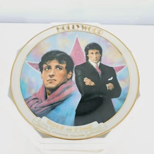 Plato Sylvester Stallone Hollywood Paseo de la Fama Coleccionista Danbury Como Nuevo Porcelana - Imagen 1 de 8