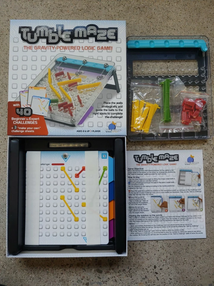Tumble Maze (Board Game, 2019) Blue Orange Yossef Sonnefeld puzzle COMPLETE - Image 1 of 1