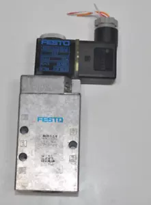 FESTO MFH-5-1/8 SOLENOID VALVE with MSFG-24/42-50/60 24VAC/DC COIL - Picture 1 of 5
