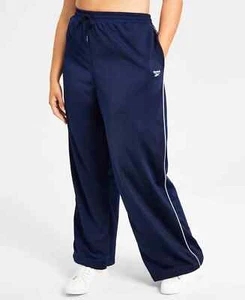 Reebok Plus Size Pull-on Drawstring-Waist Tricot Pants, Vector Navy, 2X - Picture 1 of 1