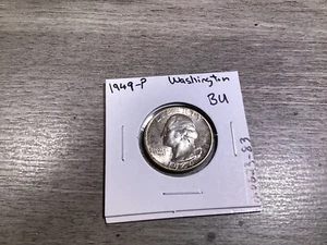 1949-Washington BU Silver Quarter-010623*83 - Picture 1 of 4